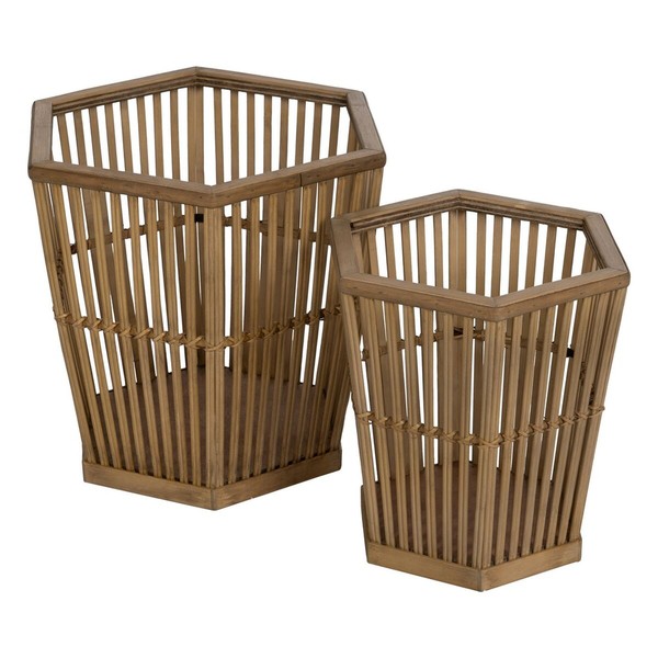 stādītāju komplekts Dabisks Bambuss 39 x 34,5 x 35 cm (2 gb.)