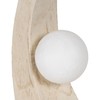 Galda lampa Krēmkrāsa Polirezīns 220-240 V 16,5 x 11,5 x 30 cm