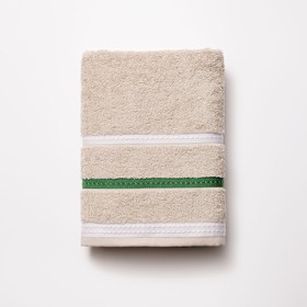 Towel Benetton Beige 50 x 90 cm Stripes