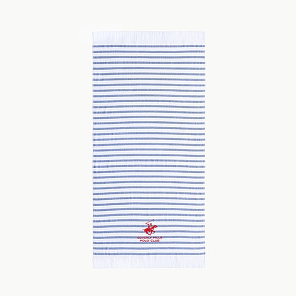 Bath towel Beverly Hills Polo Club Blue White 100% cotton 80 x 165 cm