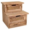 Bench Alexandra House Living Paolownia wood 34 x 34 x 34 cm Staircase