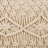 Pufs Alexandra House Living Krēmkrāsa Bambuss Sūklis Koks MDF 50 x 30 x 50 cm
