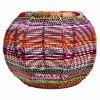 Stool Alexandra House Living Red Rope Iron 45 x 30 x 30 cm