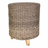 taburete Alexandra House Living Pelēks Koks sintētiska rotangpalma 40 x 48 x 40 cm
