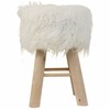 Jakkara Alexandra House Living Valkoinen Pehmo Bambu Mäntypuu Sieni Puu MDF 32 x 44 x 32 cm