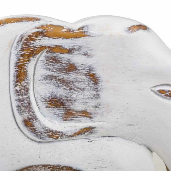 Decorative Figure Alexandra House Living White Elephant 8 x 21 x 25 cm
