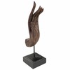 Dekoratyvinė figūrėlė Alexandra House Living Ruda Juoda Ranka 12 x 43 x 17 cm