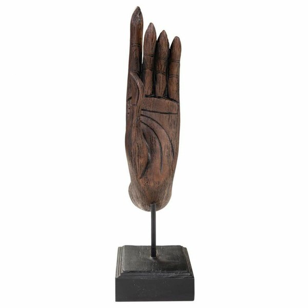 Decorative Figure Alexandra House Living Brown Black Hand 12 x 43 x 17 cm