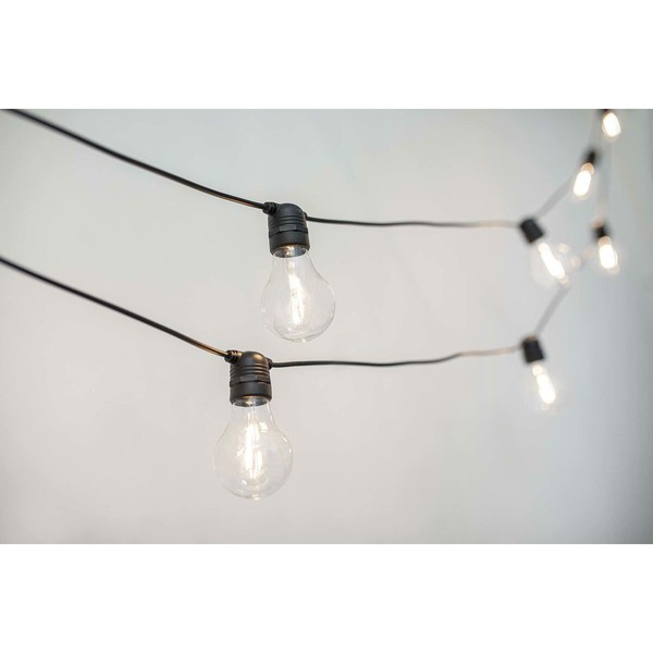 LED-valokranssi New Garden Allegra Musta 8 m E27 10 350 lm