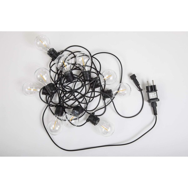 LED žibintų vainikas New Garden Allegra Juoda 8 m E27 10 350 lm