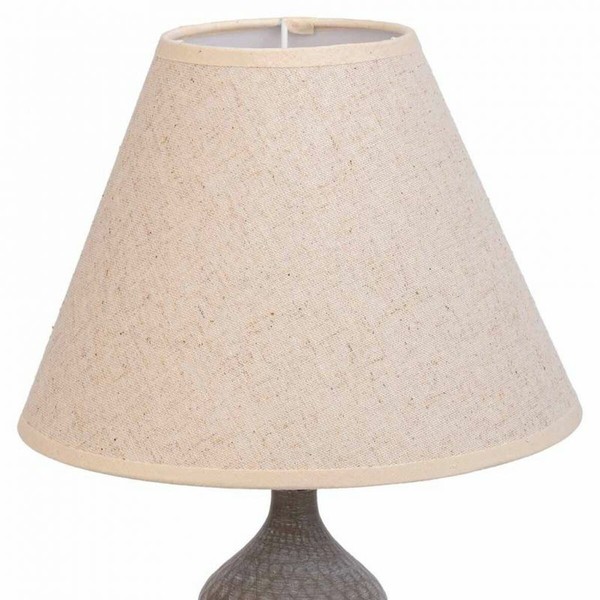 Настольная лампа Alexandra House Living Белый Серый Металл Ткань 220-240 V 23 x 41 x 23 cm