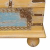 Сундук Alexandra House Living Жёлтый Синий Древесина манго 28 x 27 x 50 cm Самобытный стиль