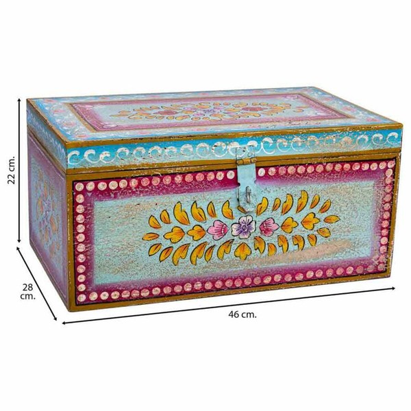 Сундук Alexandra House Living Разноцветный Древесина манго 28 x 22 x 46 cm Самобытный стиль