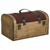 Pūra lāde Alexandra House Living Brūns PVC Koks Metāls Drāna 21 x 19 x 35 cm Estilo vintage