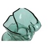 Vase Home ESPRIT Blue Green Crystal 18 x 17 x 28 cm (2 Units)
