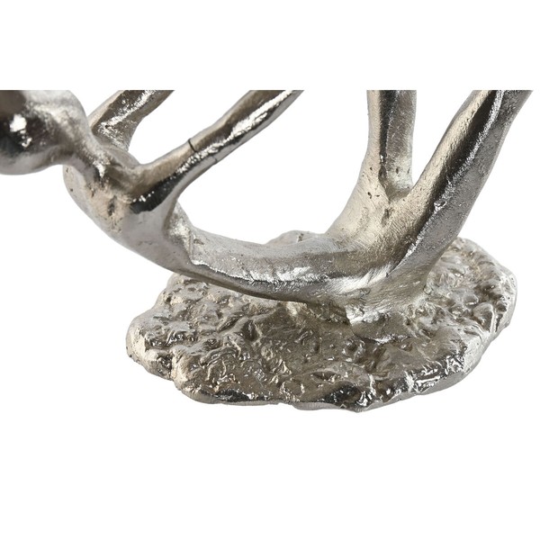 Dekoratīvās figūriņas Home ESPRIT Sudrabains 25 x 8 x 14 cm (2 gb.)
