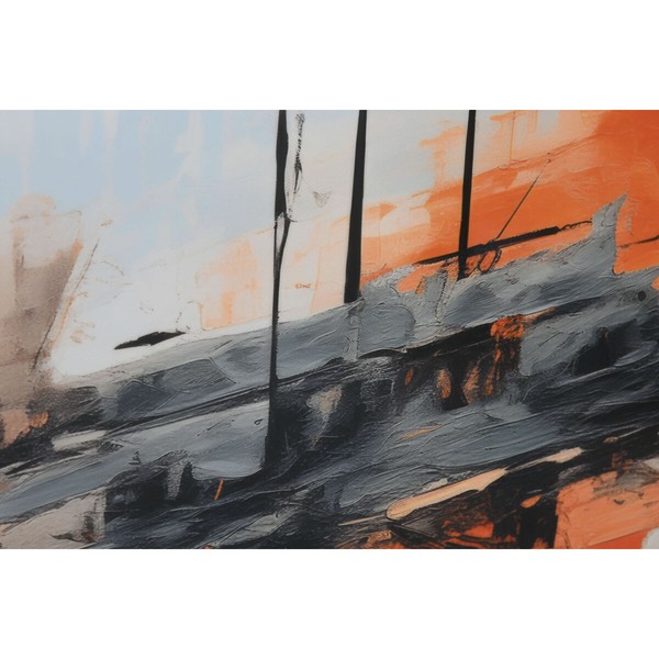 Maalaus Koti ESPRIT Sinivalkoinen Abstrakti Urban 80 x 3,5 x 120 cm (2 kpl)
