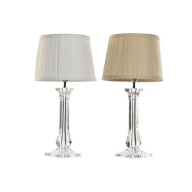Настольная лампа Home ESPRIT White Beige Metal 60 Вт 220 В 25 x 25 x 50 см (2 шт.)
