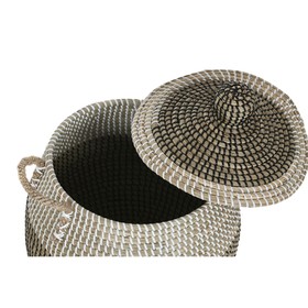 Grozs Home ESPRIT Balts Melns Dabisks (2 Daudzums)
