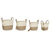 Basket set Home ESPRIT Natural Light brown Jute Corn fiber Modern 40 x 40 x 41 cm
