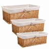 Krepšių rinkinys Alexandra House Living vytelių Gluosnio mediena 25 x 17 x 48 cm 42 x 20,5 x 15 cm 35 x 16 x 14 cm 3 Dalys