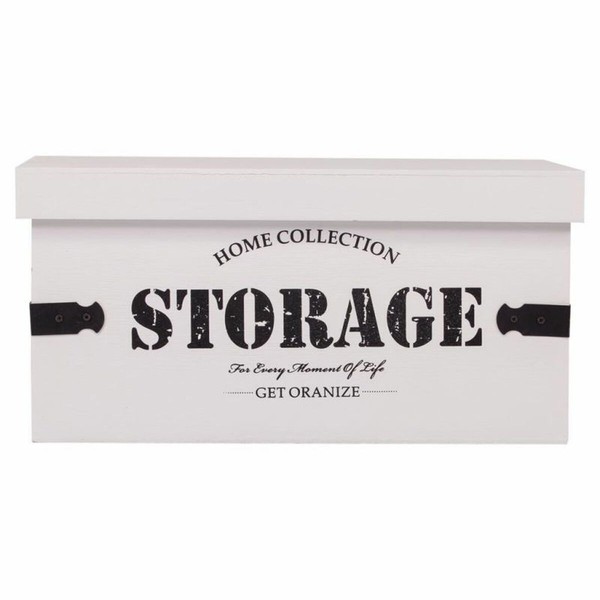 Storage boxes Alexandra House Living White MDF Wood 2 Pieces