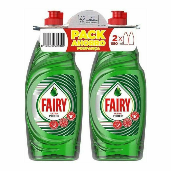 гель для мытья посуды Fairy 8083935 650 ml (2 x 650 ml)