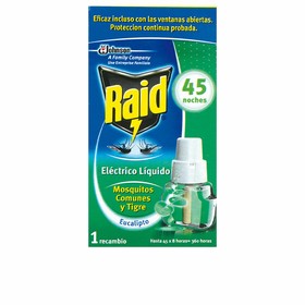 Pretodu līdzekļa maināmais Raid Proteccion Antimosquitos Eucalipto Eikalipts 45 Nakts