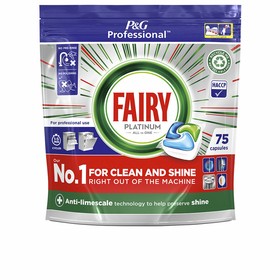 Astianpesukonetabletit Fairy Platinum (75 osaa)