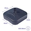 Pludmales saules sarga pamatne Marbueno Melns Plastmasa 45 x 14 x 45 cm