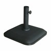 Marbueno Square Umbrella Base Cement 35X35X5.2 cm 11KG Black Garden Pool Terrace 10455