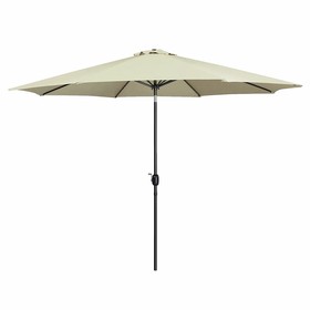 Marbueno Umbrella Steel 8 Ribs D270 cm Polyester Beige Garden, Pool, Terrace 10483