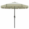Marbueno Parasol Acero 8 Varillas D300 cm Poliéster Beige Jardín, Piscina 10490