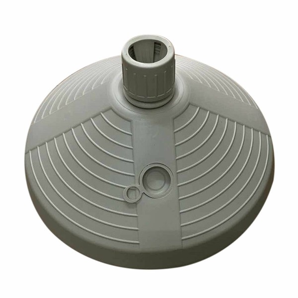 Marbueno Base Umbrella Round Plastic 38x38x14 cm 10L White Garden, Pool, Terrace 10502