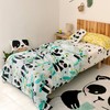 Комплект чехлов для одеяла HappyFriday Moshi Moshi Panda Garden Blue Синий 105 кровать 2 Предметы