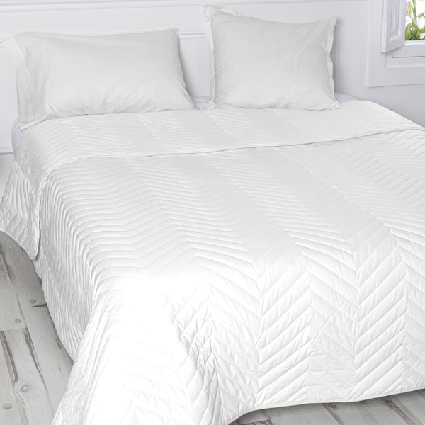 Vuodepeite (viltti) HappyFriday BASIC Valkoinen Sänky 80/90/105 180 x 260 cm 33 x 16 x 43 cm