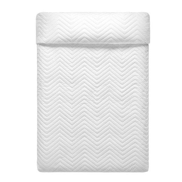 Bedspread (quilt) HappyFriday Arista White 270 x 260 cm