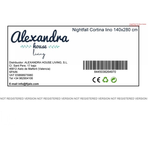 Aizkari HappyFriday Blanc Nightfall Daudzkrāsains 140 x 280 cm