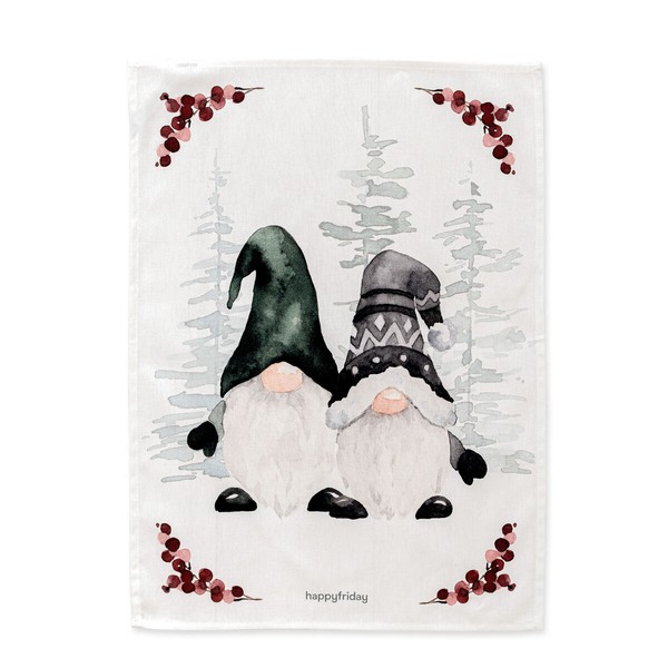 Set of Cloths HappyFriday Xmas Gnomes  Multicolour 70 x 50 cm 15 x 1 x 38 cm (2 Pieces)