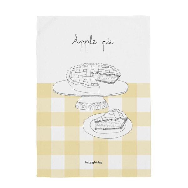 Virtuvės šluostė HappyFriday Apple pie Spalvotas 70 x 50 cm (2 vnt.)