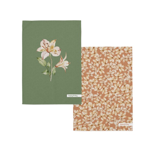 Virtuves Dvielis HappyFriday HAPPYFRIDAY Daudzkrāsains 70 x 50 cm (2 Daudzums)