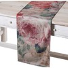 Table Runner Alexandra House Living Pink Textile Velvet Floral