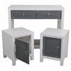 Salė Alexandra House Living Balta Pilka 40 x 76 x 90 cm 3 Dalys