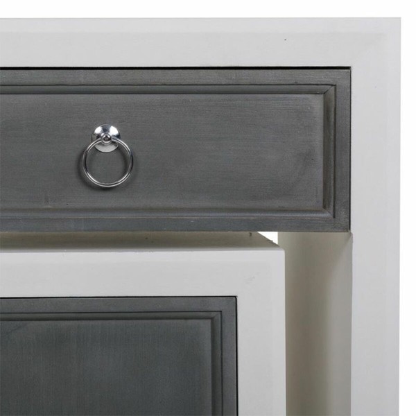 Salė Alexandra House Living Balta Pilka 40 x 76 x 90 cm 3 Dalys