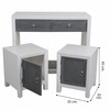 Koridors Alexandra House Living Balts Pelēks 40 x 76 x 90 cm 3 Daudzums