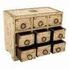 Jewelry box Alexandra House Living Cream Mango wood 10 x 16 x 20 cm 9 drawers