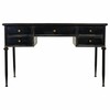 Desk Alexandra House Living Black Metal 75 x 75 x 122 cm