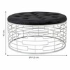 Taburete Alexandra House Living Zelts Metāls Sūklis Koks MDF 91 x 47 x 91 cm