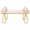 Taburetė Alexandra House Living Auksas Metalinis Kempinė Medžio MDF 49 x 53 x 112 cm