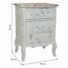 Nightstand Alexandra House Living White 40 x 70 x 50 cm